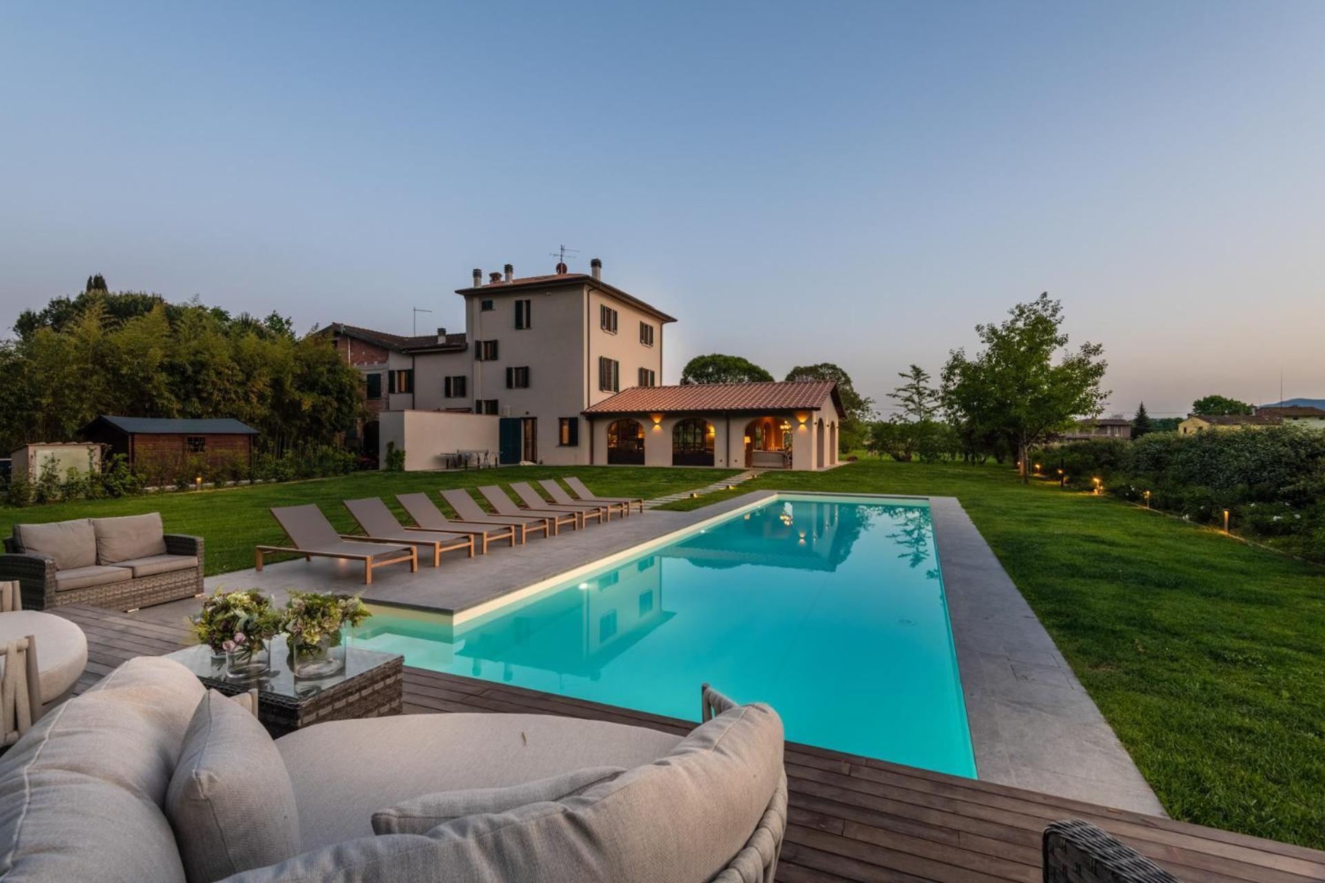 Villa Del Nonno, Luxury Tuscan Farmhouse With Pool Orentano Экстерьер фото