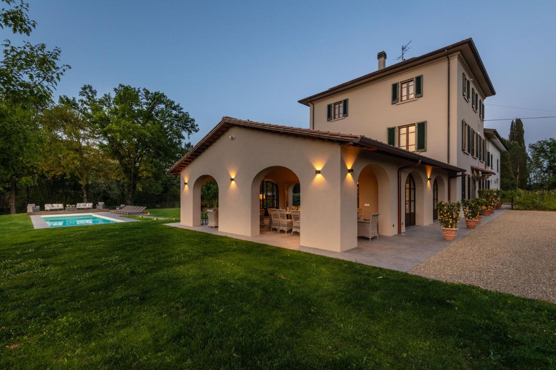 Villa Del Nonno, Luxury Tuscan Farmhouse With Pool Orentano Экстерьер фото