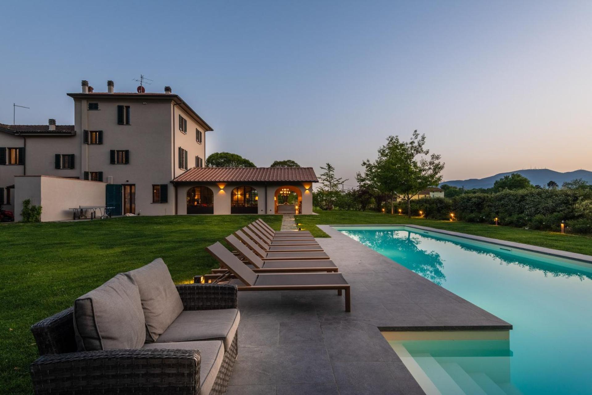 Villa Del Nonno, Luxury Tuscan Farmhouse With Pool Orentano Экстерьер фото