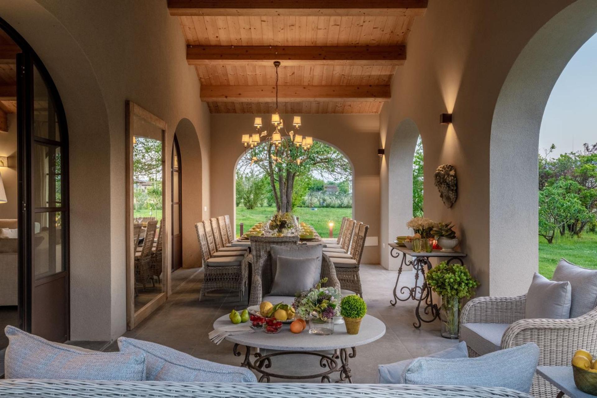 Villa Del Nonno, Luxury Tuscan Farmhouse With Pool Orentano Экстерьер фото